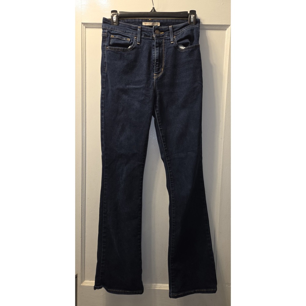 Levi's Women's 725 High Rise Bootcut Dark Wash Blue Denim Jeans Size 28